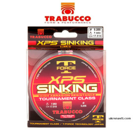 Леска монофильная Trabucco T-Force XPS Sinking Plus размотка 300м тёмно-коричневая